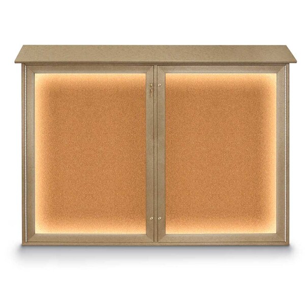 Open Faced Traditional Corkboard, 72x48"